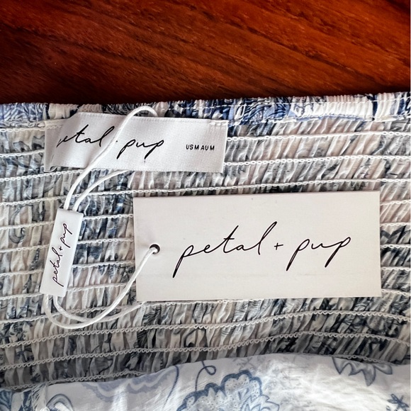 Petal and Pup Janie Midi Blue & White Floral dress NWT size Medium - Picture 12 of 16